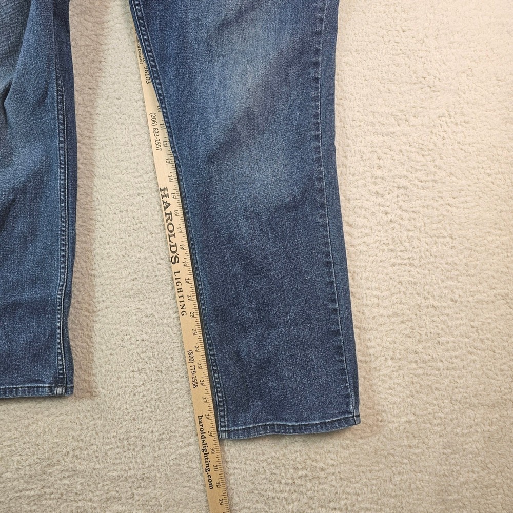 Buffalo David Bitton Jackson-X Straight Stretch Jeans Men 38x30 Medium Wash Blue - Picture 9 of 16